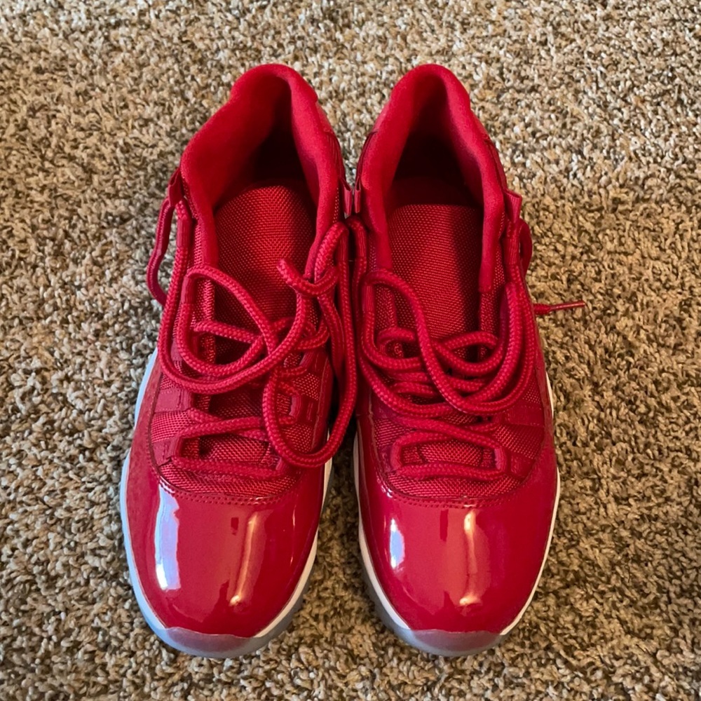 Red Jordan 11s